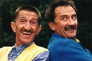 ChuckleVision. Image shows left to right: Barry Chuckle (Barry Elliott), Paul Chuckle (Paul Elliott)