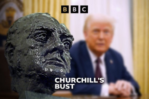 Churchill's Bust. Credit: BBC Churchill's Bust. Credit: BBC