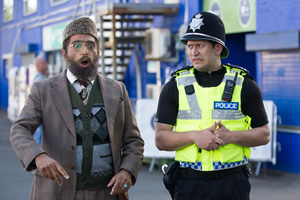 Citizen Khan. Image shows from L to R: Mr Khan (Adil Ray), Amjad (Abdullah Afzal). Copyright: BBC