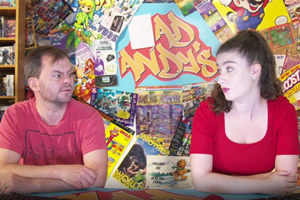 A Comedy Of Gamers. Image shows left to right: Georgia (Amber Doig-Thorne), Andy (Jon Beck)