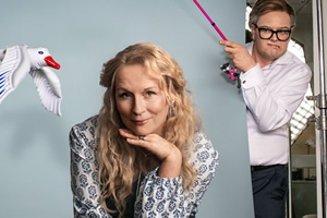 Mamma Mia Here We Go Yet Again!. Image shows from L to R: Meryl Streep (Jennifer Saunders), Colin Firth (Alan Carr). Copyright: BBC / Comic Relief