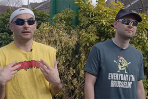 Community Patrol. Image shows from L to R: Rodney Martin (Barney Addison), Mitchell Martin (Fin Addison)