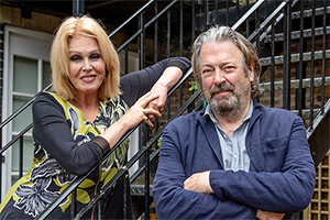 Conversations From A Long Marriage. Image shows from L to R: Joanna (Joanna Lumley), Roger (Roger Allam)