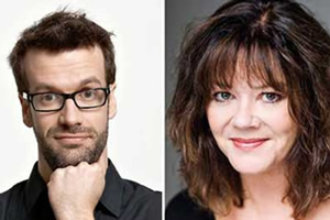 Image shows from L to R: Marcus Brigstocke, Josie Lawrence. Copyright: Pozzitive Productions