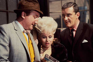 Crooks In Cloisters. Image shows from L to R: Walter (Ronald Fraser), Bikini (Barbara Windsor), Squirts (Bernard Cribbins). Copyright: STUDIOCANAL