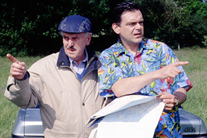 Dad. Image shows from L to R: Brian Hook (George Cole), Alan Hook (Kevin McNally). Copyright: BBC Dad. Image shows from L to R: Brian Hook (George Cole), Alan Hook (Kevin McNally). Copyright: BBC