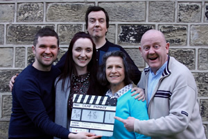 Deaf Funny. Image shows from L to R: Charlie Swinbourne, Rebecca Withey, Ben Rufus Green, Jean St. Clair, John Smith