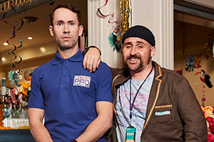 Deep Heat. Image shows from L to R: Jack (Max Olesker), Woodhouse (Ivan Gonzalez) Deep Heat. Image shows from L to R: Jack (Max Olesker), Woodhouse (Ivan Gonzalez)