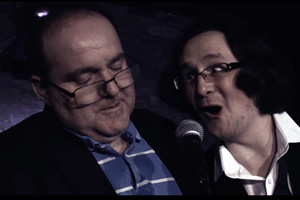 Double Act. Image shows from L to R: Edward Aczel, Michael Brunström. Copyright: Turtle Canyon Comedy