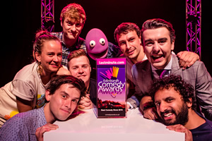 Edinburgh Comedy Award 2016 Best Show nominees. Image shows from L to R: Zoe Coombs Marr, Kieran Hodgson, James Acaster, Tom Ballard, Richard Gadd, Al Porter, Nish Kumar