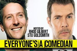 Everyone's A Comedian. Image shows from L to R: Stuart Goldsmith, Rhod Gilbert