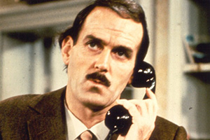 Fawlty Towers. Basil Fawlty (John Cleese). Copyright: BBC