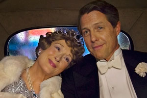 Florence Foster Jenkins. Image shows from L to R: Florence Foster Jenkins (Meryl Streep), St Clair Bayfield (Hugh Grant)