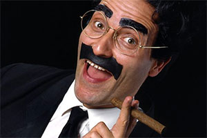 Flywheel, Shyster And Flywheel. Groucho Marx as Waldorf T Flywheel (Michael Roberts). Copyright: BBC