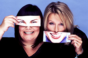 French And Saunders. Image shows from L to R: Dawn French, Jennifer Saunders. Copyright: BBC