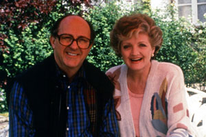French Fields. Image shows from L to R: William Fields (Anton Rodgers), Hester Fields (Julia McKenzie). Copyright: Thames Television