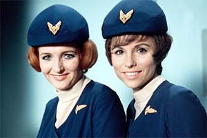 From A Bird's Eye View. Image shows from L to R: Millie Grover (Millicent Martin), Maggie Ralston (Patte Finlay). Copyright: Associated Television