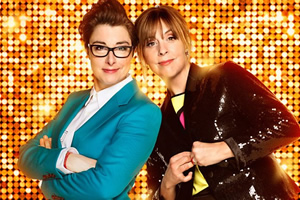 The Generation Game. Image shows from L to R: Mel Giedroyc, Sue Perkins. Copyright: BBC