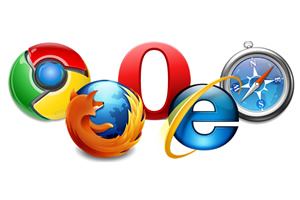 Generic picture of web browser logos