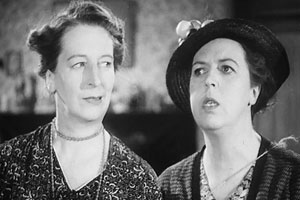 Gert And Daisy's Week-end. Image shows from L to R: Gert (Elsie Waters), Daisy (Doris Waters). Copyright: Butcher's Film Service