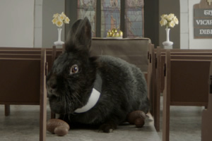 Easter on Gold rabbits. Copyright: UKTV