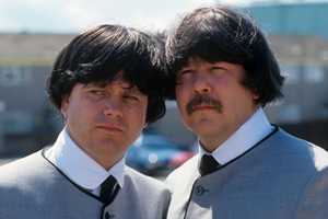 Hale And Pace. Image shows from L to R: Norman Pace, Gareth Hale. Copyright: London Weekend Television