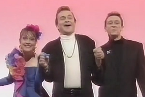 Harry Enfield & Chums. Image shows from L to R: Kathy Burke, Harry Enfield, Paul Whitehouse