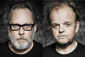 The Hartlepool Spy. Image shows from L to R: Revd Ferrier (Vic Reeves), Mayor Palmer (Toby Jones). Copyright: BBC