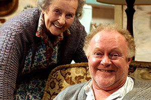 High Hopes. Image shows from L to R: Mam (Margaret John), Fagin (Robert Blythe). Copyright: BBC High Hopes. Image shows from L to R: Mam (Margaret John), Fagin (Robert Blythe). Copyright: BBC