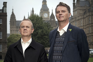 Have I Got News For You. Image shows left to right: Ian Hislop, Paul Merton. Credit: BBC, Hat Trick Productions