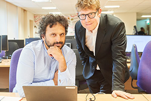 Hold The Front Page. Image shows left to right: Nish Kumar, Josh Widdicombe