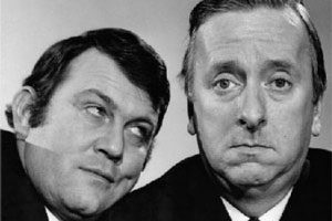 Hugh And I. Image shows from L to R: Terry Scott (Terry Scott), Hugh Lloyd (Hugh Lloyd). Copyright: BBC