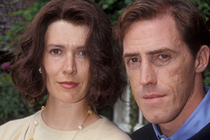 Human Remains. Image shows left to right: Flick (Julia Davis), Peter (Rob Brydon)