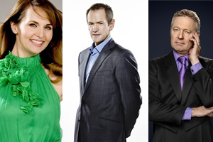 Image shows from L to R: Alexander Armstrong, Rory Bremner, Debra Stephenson