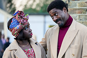 In The Long Run. Image shows from L to R: Agnes (Madeline Appiah), Walter (Idris Elba)