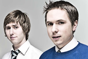 The Inbetweeners. Image shows from L to R: Jay Cartwright (James Buckley), Simon Cooper (Joe Thomas). Copyright: Bwark Productions