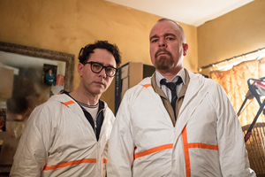 Inside No. 9. Image shows from L to R: Nick (Reece Shearsmith), Keith (Steve Pemberton). Copyright: BBC