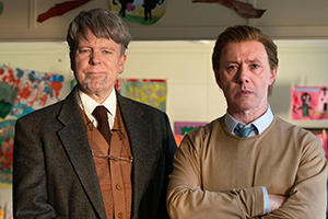 Inside No. 9. Image shows from L to R: Mr Edwards (Steve Pemberton), Alan Curtis (Reece Shearsmith)