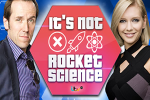 It's Not Rocket Science. Image shows from L to R: Ben Miller, Rachel Riley