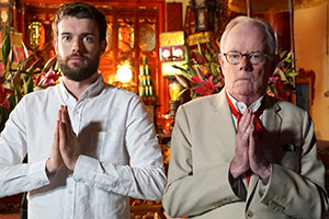 Jack Whitehall: Travels With My Father. Image shows from L to R: Jack Whitehall, Michael Whitehall. Copyright: Netflix