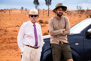 Jack Whitehall: Travels With My Father. Image shows from L to R: Jack Whitehall, Michael Whitehall