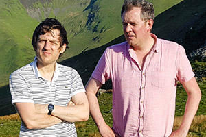 James And Jupp. Image shows from L to R: Elis James, Miles Jupp. Copyright: Small and Clever