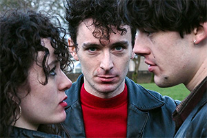 Jealous Alan. Image shows from L to R: Angela Hendry (Elysia Welch), Alan Anderson (Ryan Hunter), Stuart Cummings (Jack Stewart)