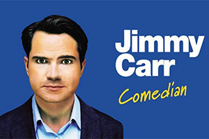 Jimmy Carr Live: Comedian. Jimmy Carr. Copyright: Bwark Productions