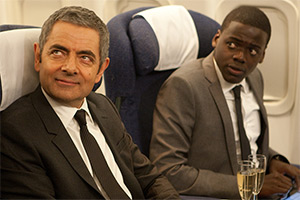 Johnny English Reborn. Image shows left to right: Johnny English (Rowan Atkinson), Agent Tucker (Daniel Kaluuya)