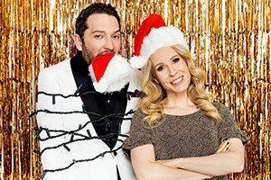 Jon & Lucy's Christmas Sleepover. Image shows from L to R: Jon Richardson, Lucy Beaumont