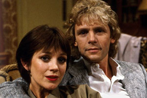 Just Good Friends. Image shows from L to R: Penny Warrender (Jan Francis), Vince Pinner (Paul Nicholas). Copyright: BBC