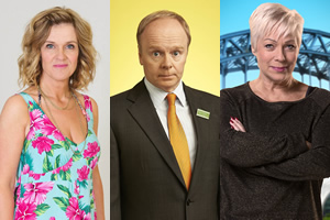 Image shows from L to R: Siobhan Finneran, Jason Watkins, Denise Welch