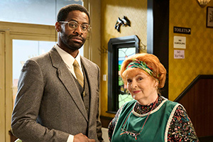 Kate & Koji. Image shows from L to R: Koji (Okorie Chukwu), Kate (Brenda Blethyn)