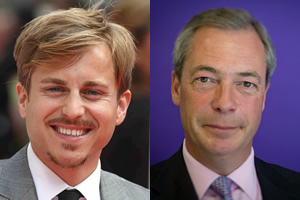 Image shows from L to R: Kevin Bishop, Nigel Farage